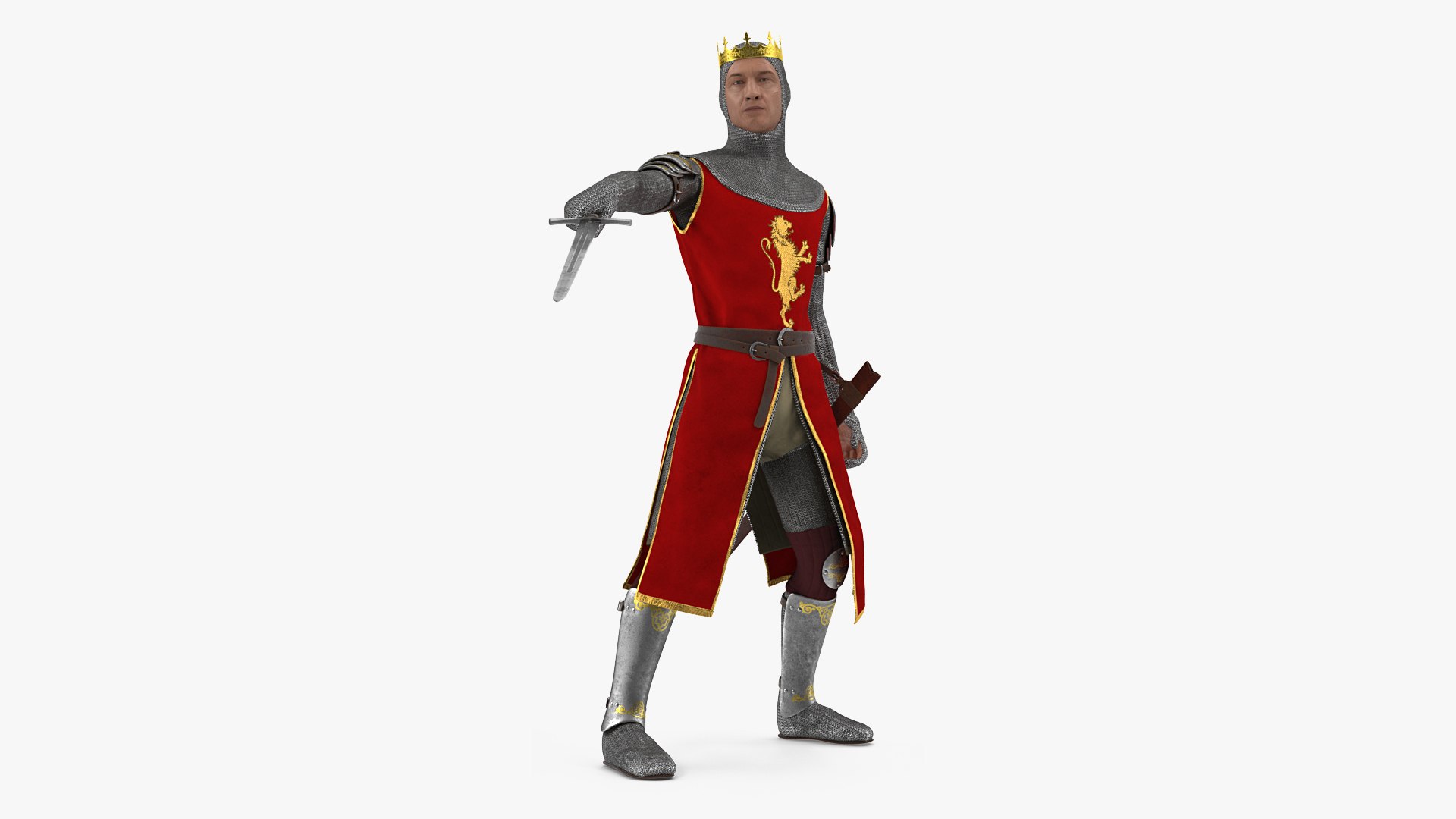 3D Model Crusader Knight King Rigged For Maya - TurboSquid 2102904