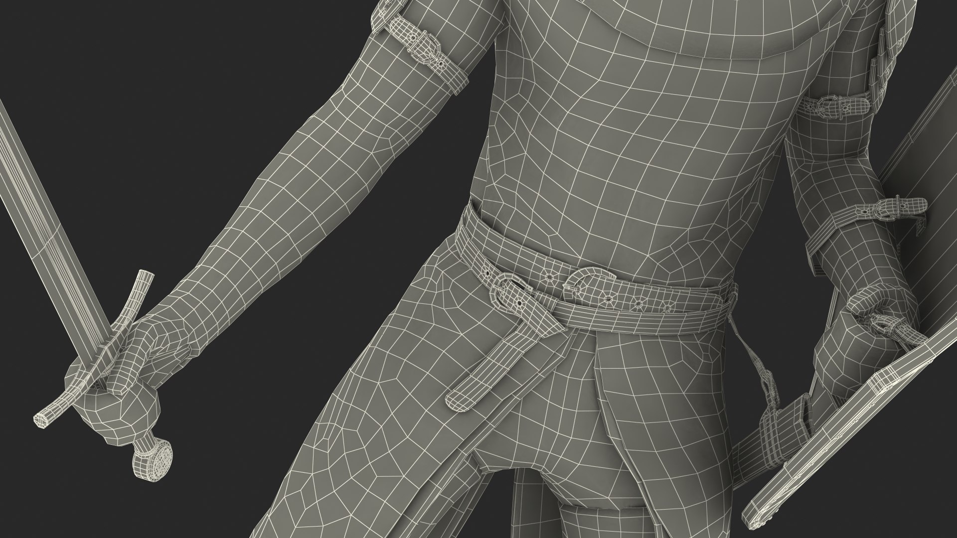 3D model Crusader Knight King Rigged for Maya - TurboSquid 2102904