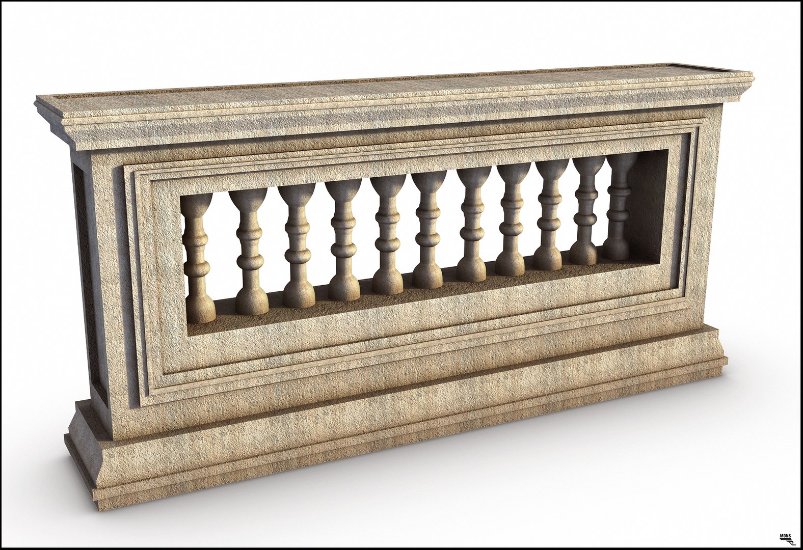 3D Railing Classi Greek - TurboSquid 1167171