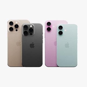 Apple iPhone 16 All Models in Official Colors and Design model
