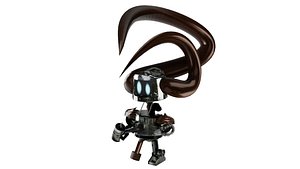 Sci-Fi Robot Character Rigged Stylized 3D model