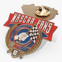 NASCAR Fans 50th Souvenir Lapel Pin