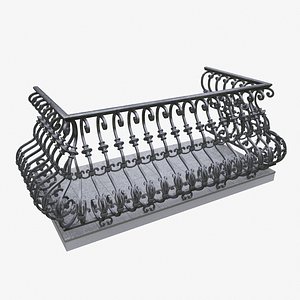 3D balcony forged model
