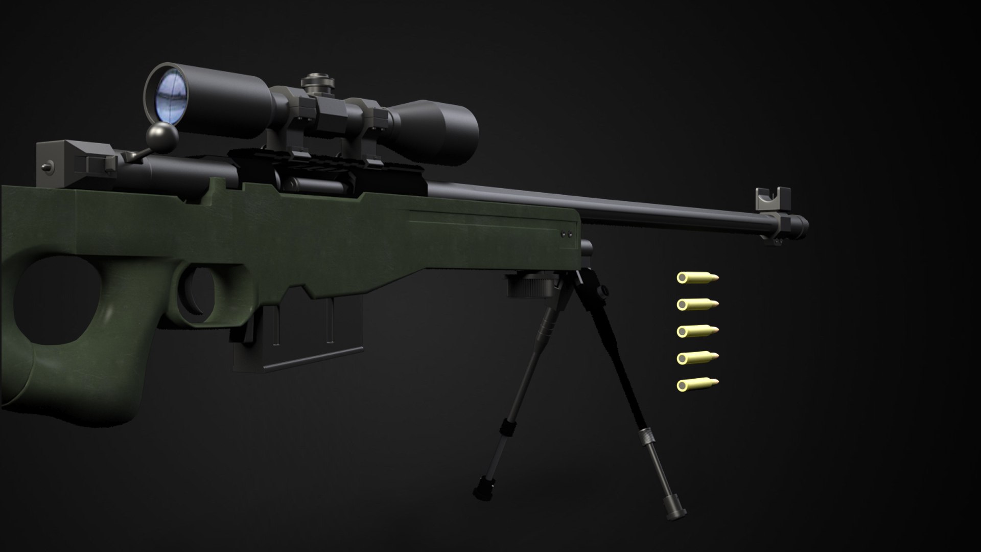 3D Awm Sniper - TurboSquid 1352455