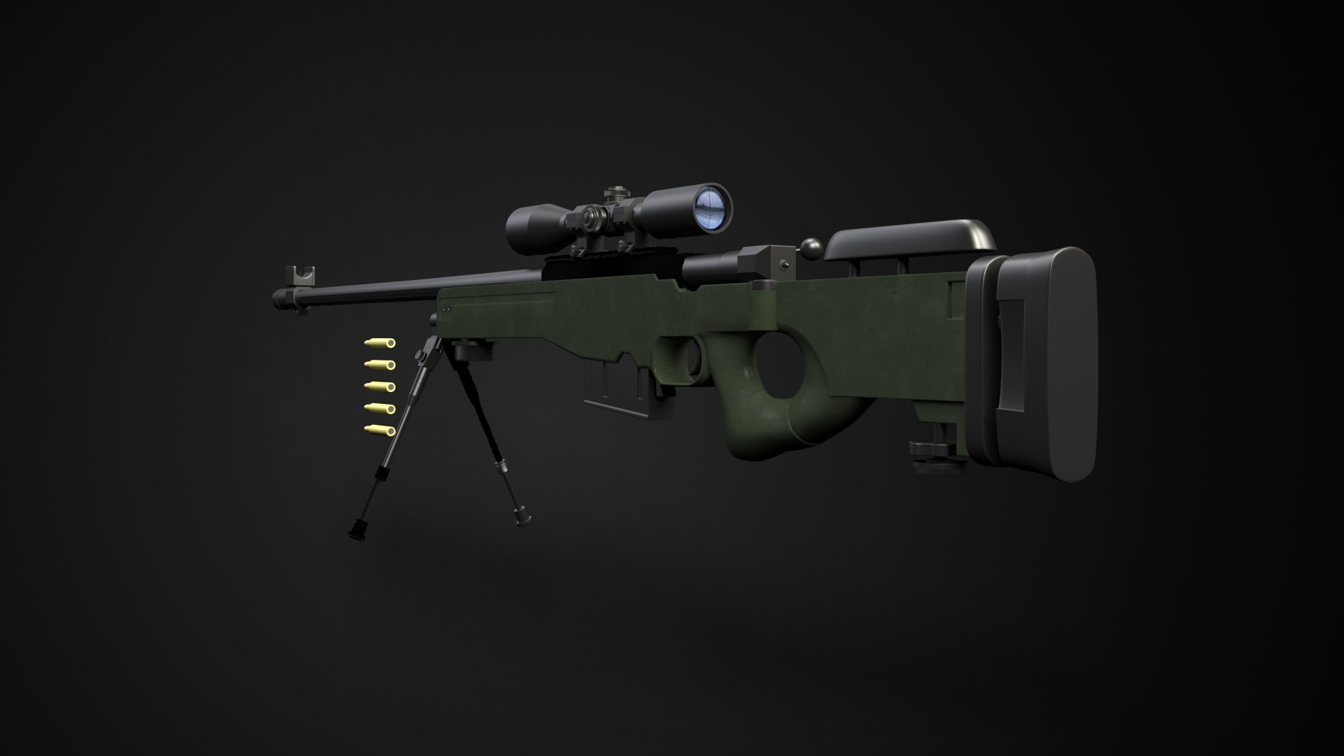 3D Awm Sniper - TurboSquid 1352455