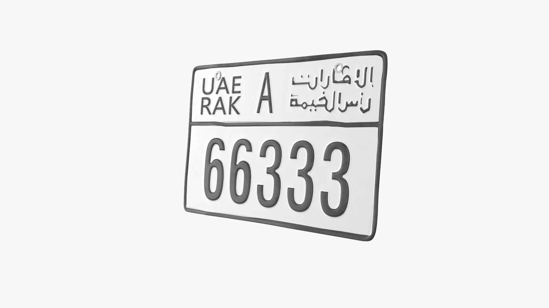 UAE Ras Al Khaimah Vehicle License Plate White 3D model https://p.turbosquid.com/ts-thumb/4W/aZ6fxG/kC/uae_ras_al_khaimah_vehicle_license_plate_white_360/jpg/1761614853/1920x1080/turn_fit_q99/76db877b1b80c1a2c30c0637a09e3b3824ff5403/uae_ras_al_khaimah_vehicle_license_plate_white_360-1.jpg