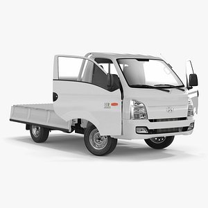 3D Flatbed Truck Hyundai HR 2023 Rigged model