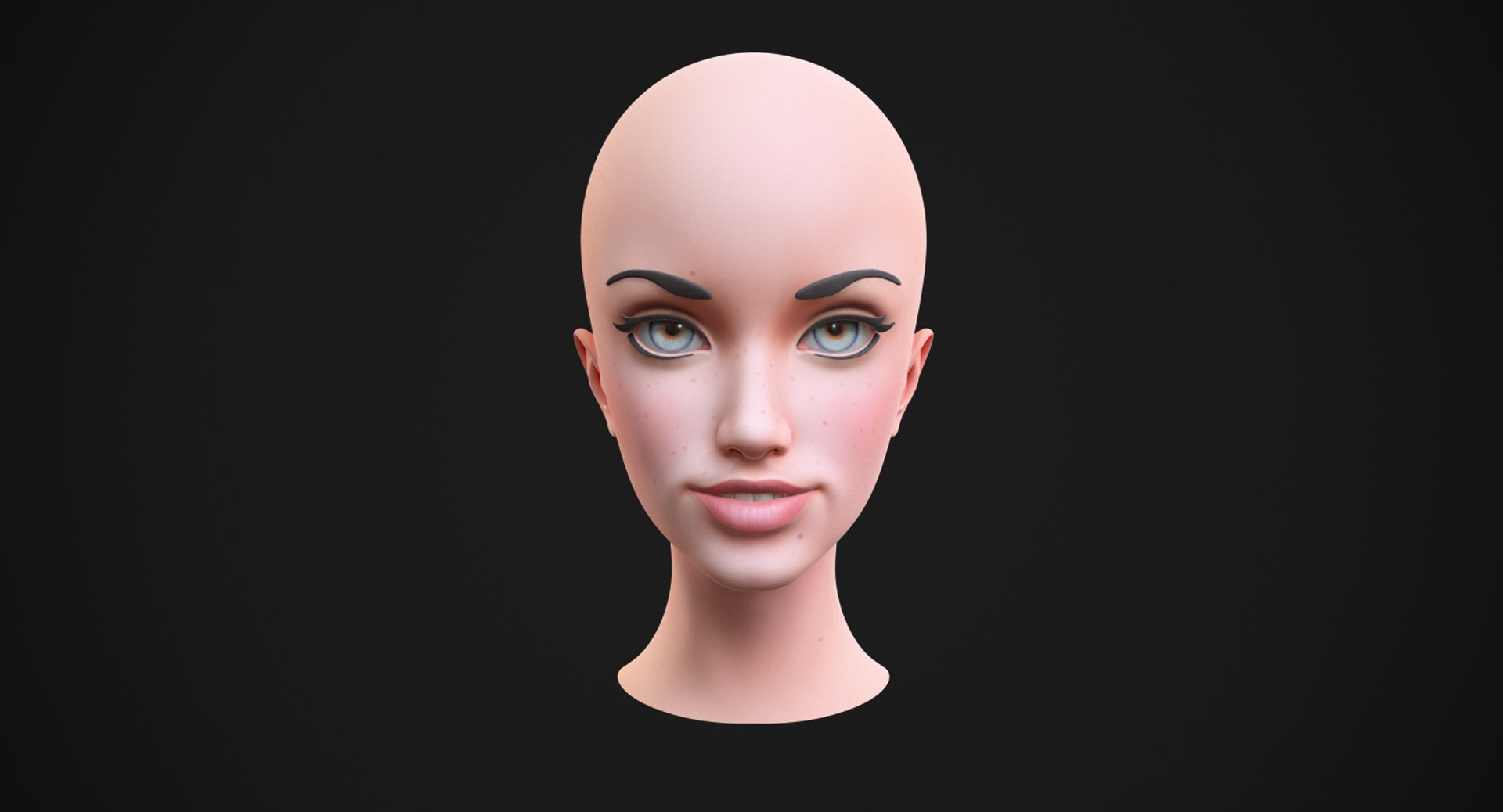 stylized female head 2 3D model https://p.turbosquid.com/ts-thumb/4W/gWkxLM/IRrcQQrF/6/png/1496176604/1920x1080/fit_q87/49c7bc171546f73989c243bce076324f0348d723/6.jpg