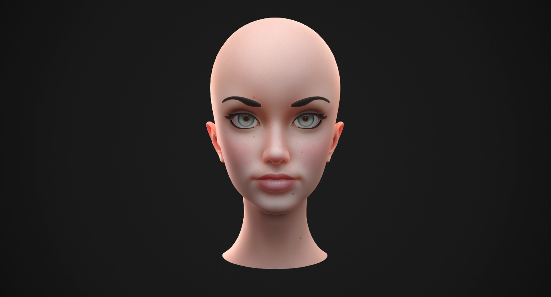 Stylized 3d model