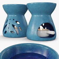 Tealight Aroma Oil Diffuser with Leaf Cutouts