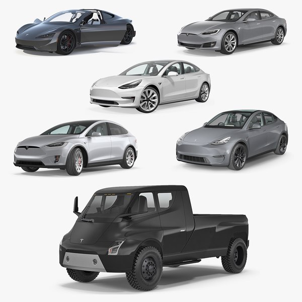 Tesla Cars 3D Models Collection 5