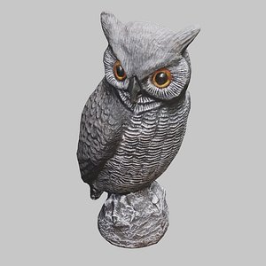 owl statue 3D model