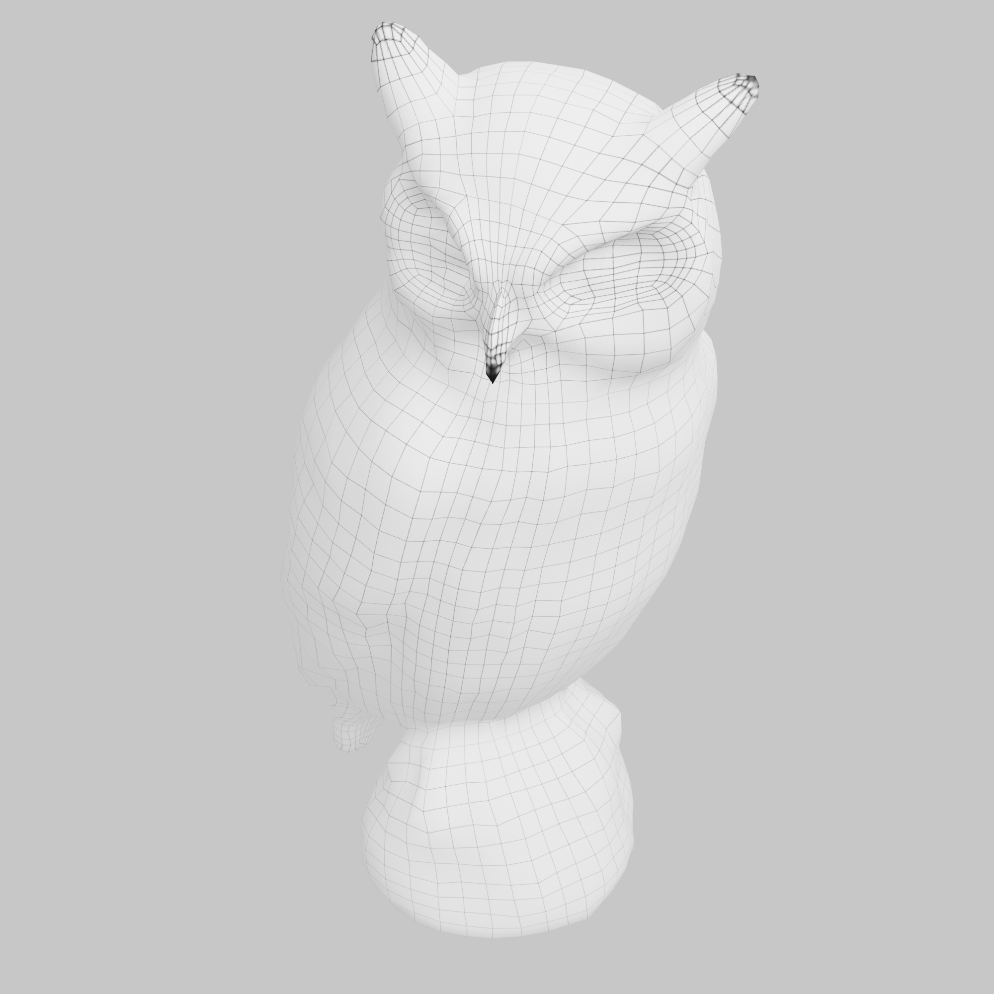 Owl statue 3D model TurboSquid 1672442