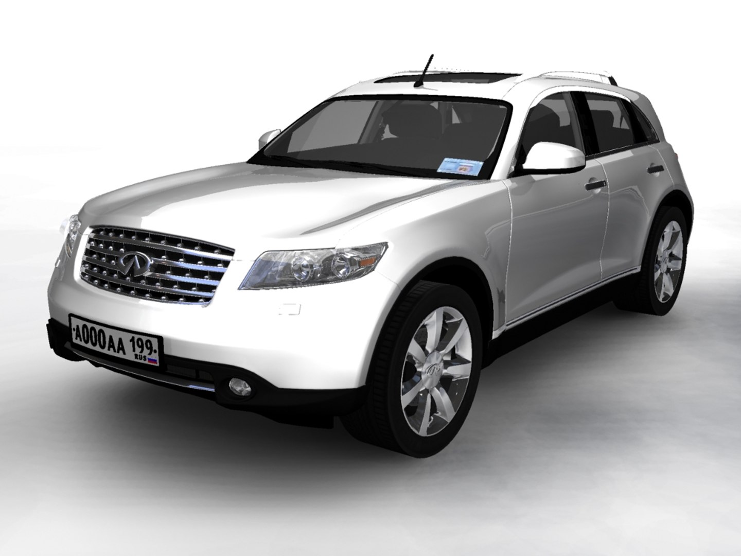 3d model infiniti fx45