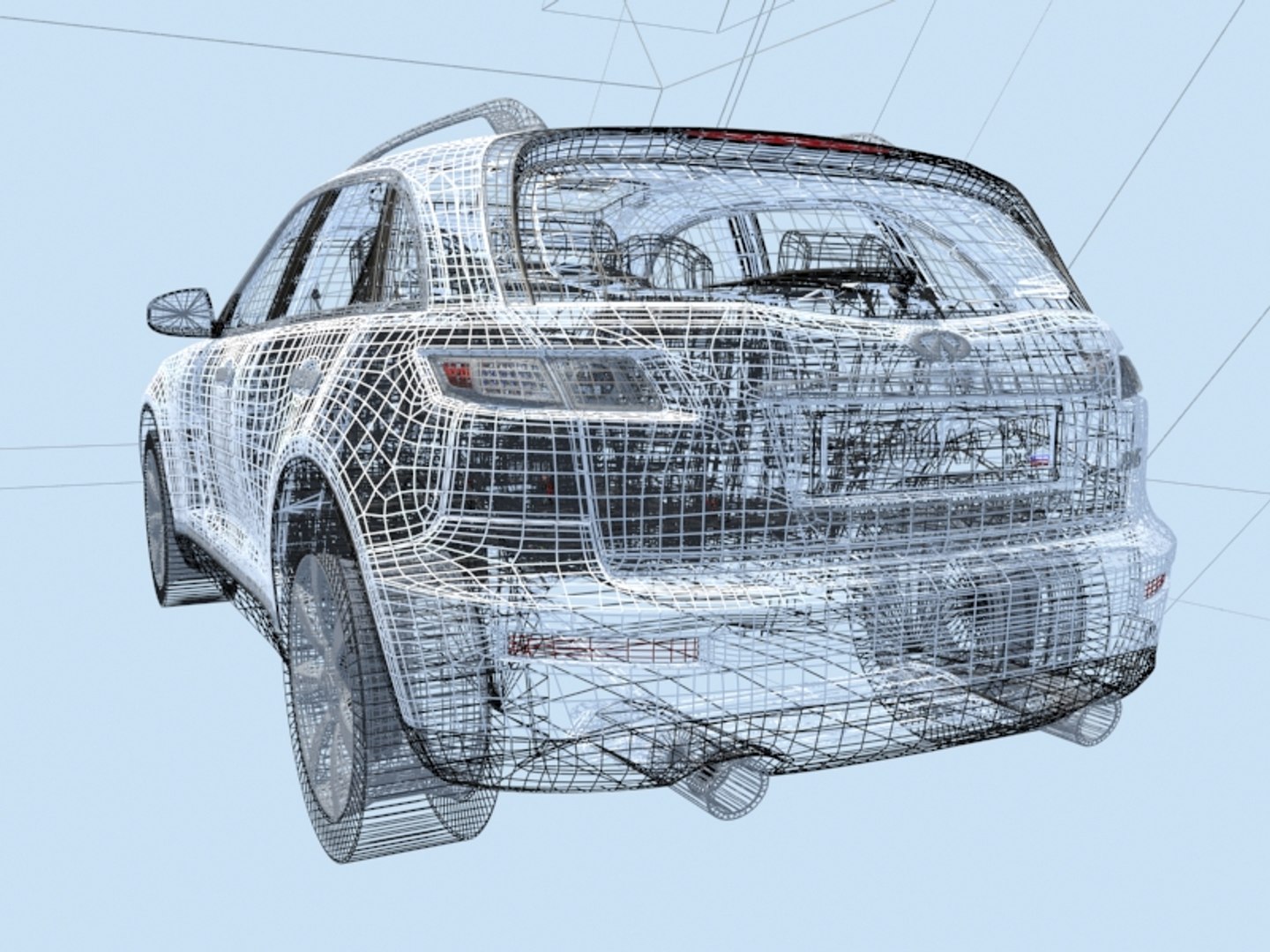 3d model infiniti fx45