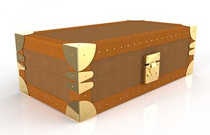 3D Luxury Leather Gift Box model