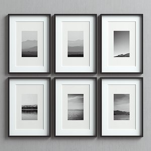 picture frames set 3D model