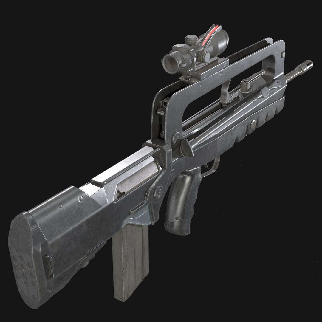 Famas F1 Assault Rifle 3D Model - TurboSquid 1227712
