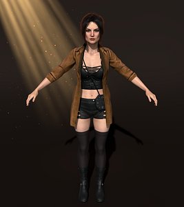 Ruby Animation Ready FBX Model 3D