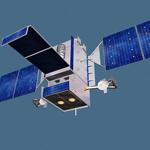 3d space-based sbirs satellite model