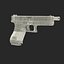 Automatic Pistol Generic 3D Model