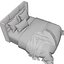 Modernes 3D-Bett mit zwei verschiedenen Variationen 3D-Modell