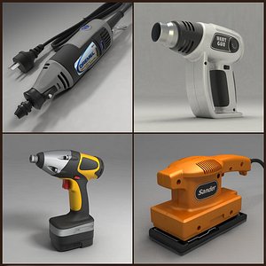 electric tools 3d model