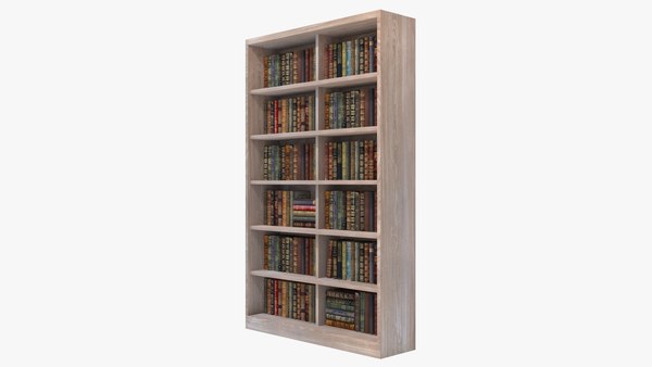 3d Old Bookcase Turbosquid 1795292, Old Bookcase Cabinets