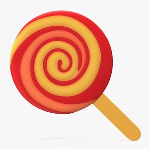 Lollipop Emoji 3D model