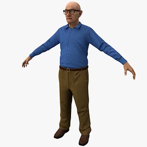 3d elderly man 2