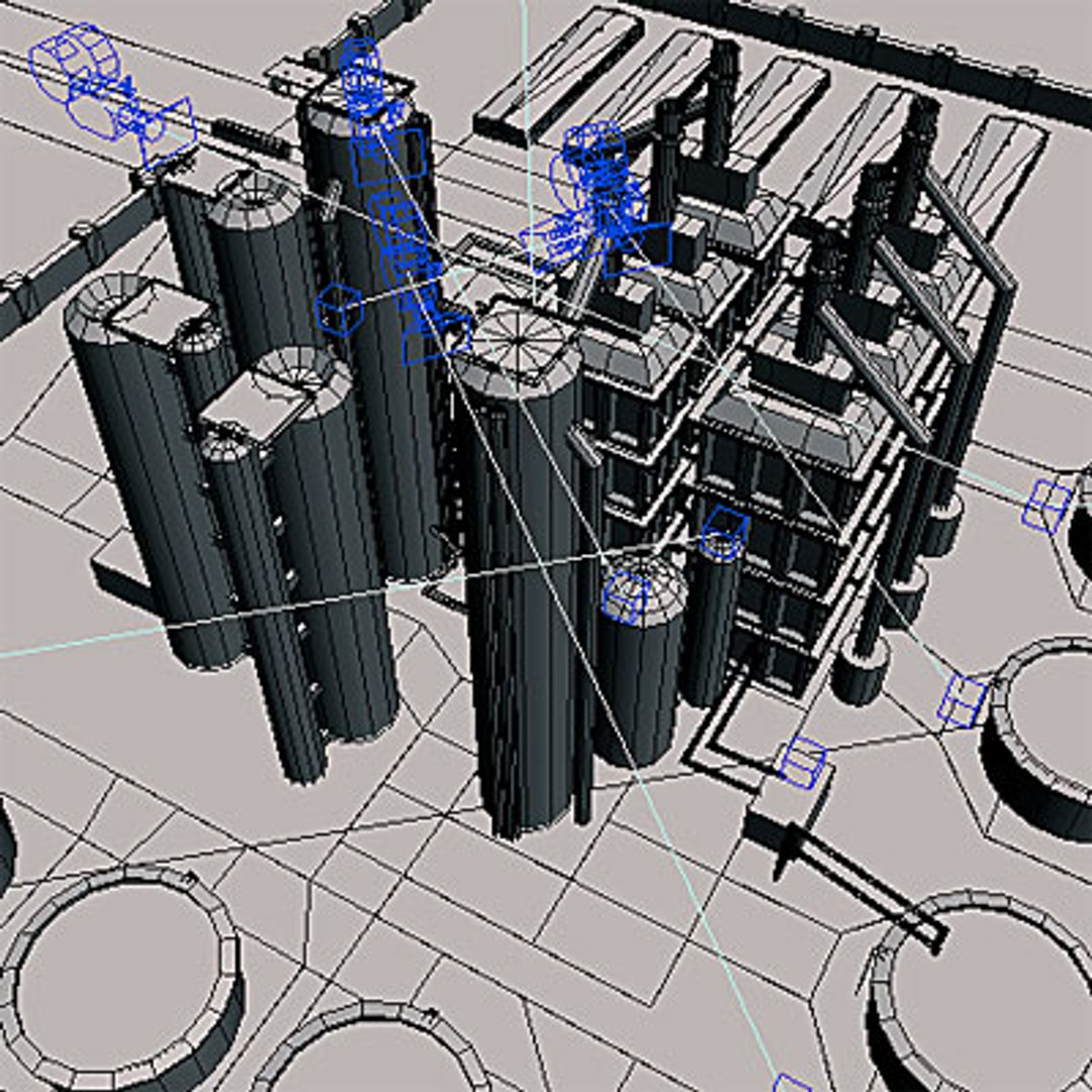 3ds max industrial complex