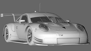 3D porsche 911 rsr 2017