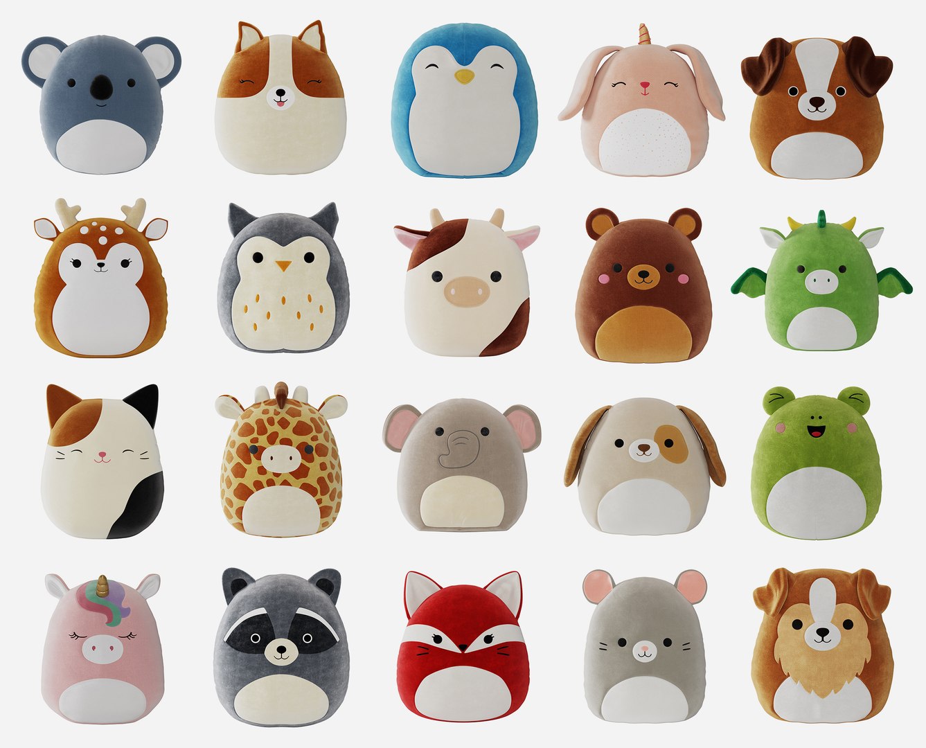 3D Squishmallows Plush Toys Collection Model TurboSquid 2092539