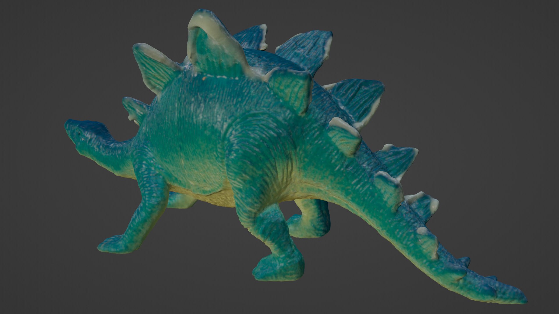 Photorealistic Stegosaurus Toy 3D model https://p.turbosquid.com/ts-thumb/4X/cNgJ5f/Ay/preview5/png/1651359282/1920x1080/fit_q87/52c6c4ca97a7cc2daee17293015b43b168945f92/preview5.jpg