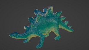 Photorealistic Stegosaurus Toy 3D model