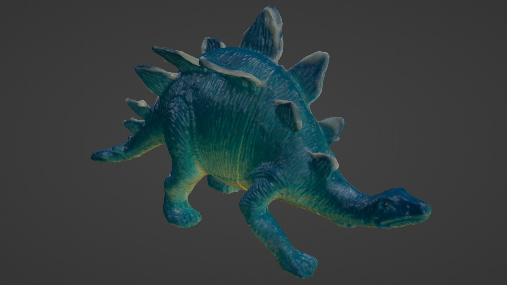 Photorealistic Stegosaurus Toy 3D model https://p.turbosquid.com/ts-thumb/4X/cNgJ5f/LX/preview2/png/1651359273/1920x1080/fit_q87/fec4e77993e1acd03f5e03beaa2fe5e3c4d98715/preview2.jpg