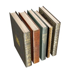 3D model Old Books