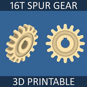 16-Tooth Spur Gear