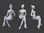 Lowpoly People Sitting Pack Volume 7