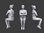Lowpoly People Sitting Pack Volume 7