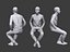 Lowpoly People Sitting Pack Volume 7