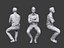 Lowpoly People Sitting Pack Volume 7