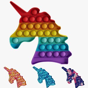 3D Popit unicorn model