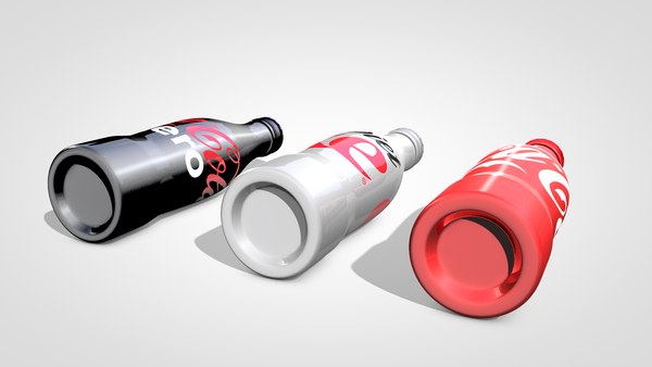 aluminum coke bottles c4d