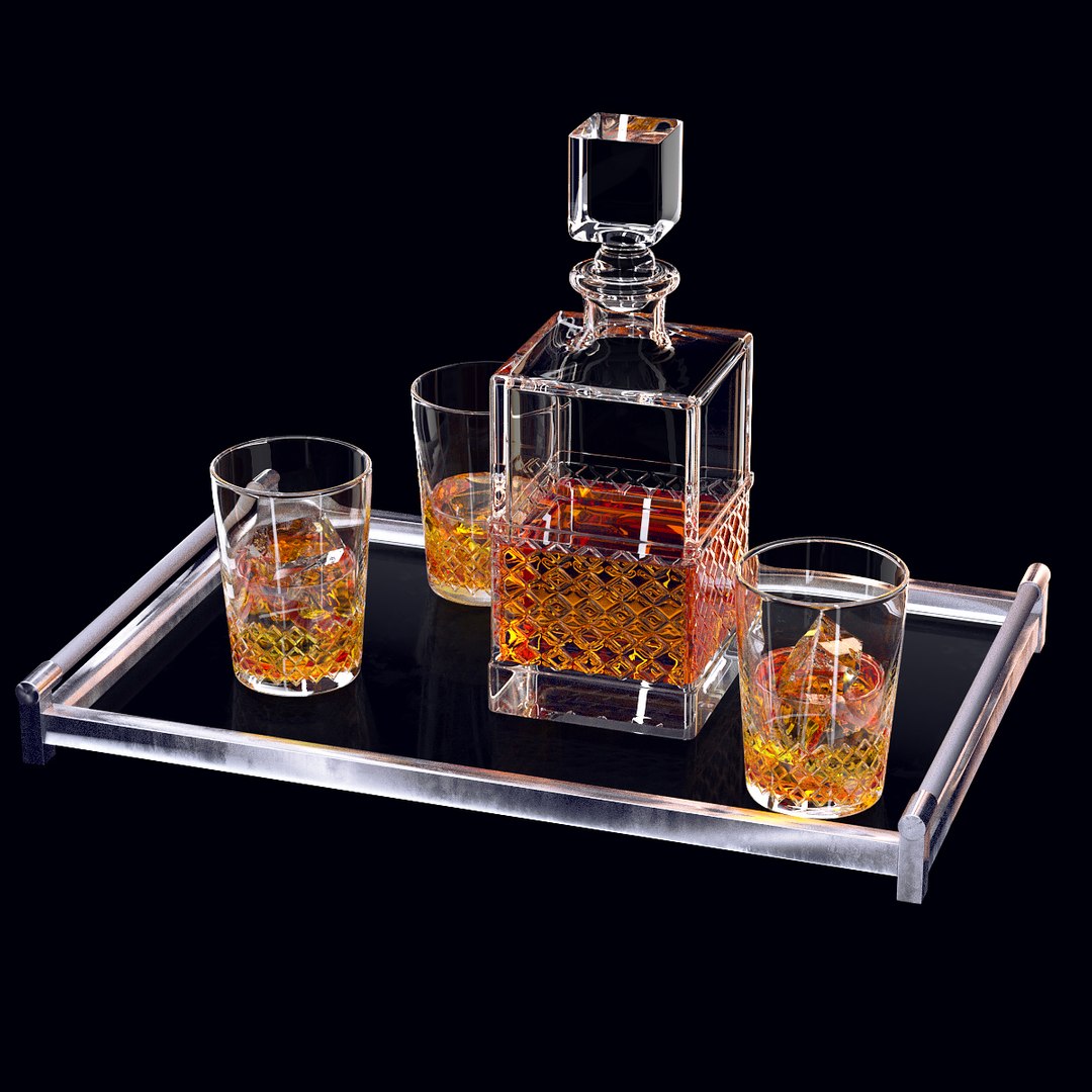 3D whiskey set decanter glass https://p.turbosquid.com/ts-thumb/4X/j00y3y/JOfBAlbt/2/jpg/1596027064/1920x1080/fit_q87/8d49a66eb1e7d3bc82384236381f84425c878310/2.jpg