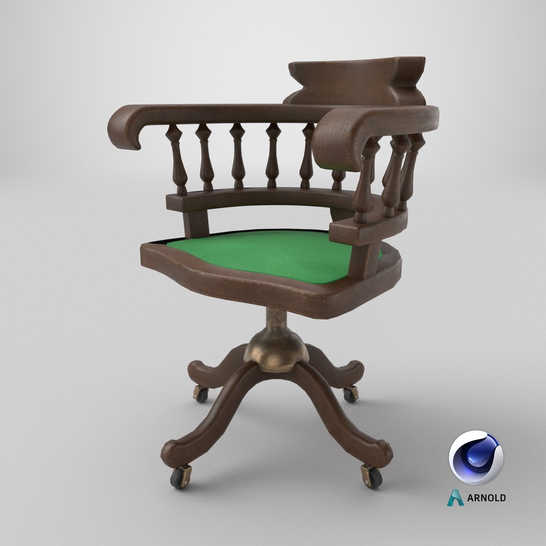 Old Wooden Office Chair Low-poly PBR 3D model https://p.turbosquid.com/ts-thumb/4X/jF3NTW/A3/stemcell_cinema_4d_arnold_render/png/1710778484/1920x1080/fit_q87/6273348d1724f0f04992915122c94cb18b23bbcd/stemcell_cinema_4d_arnold_render.jpg