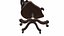 Ancienne chaise de bureau en bois Low-poly PBR