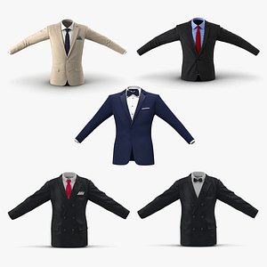 3D mens suit jackets 2 model