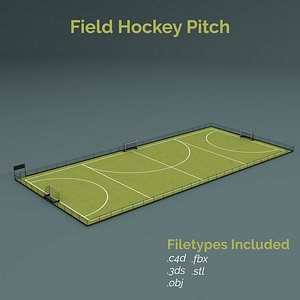 field hockey training pitch 3D