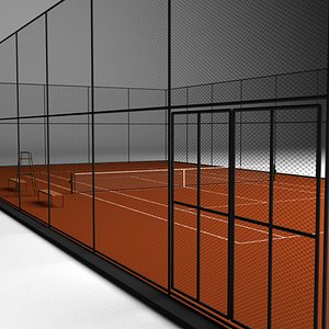 Tennis court clay